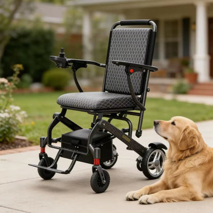 2026 Top Selling Carbon Fiber Electric Wheelchair Factory Price Ultra Light Folding Design with Removable Battery