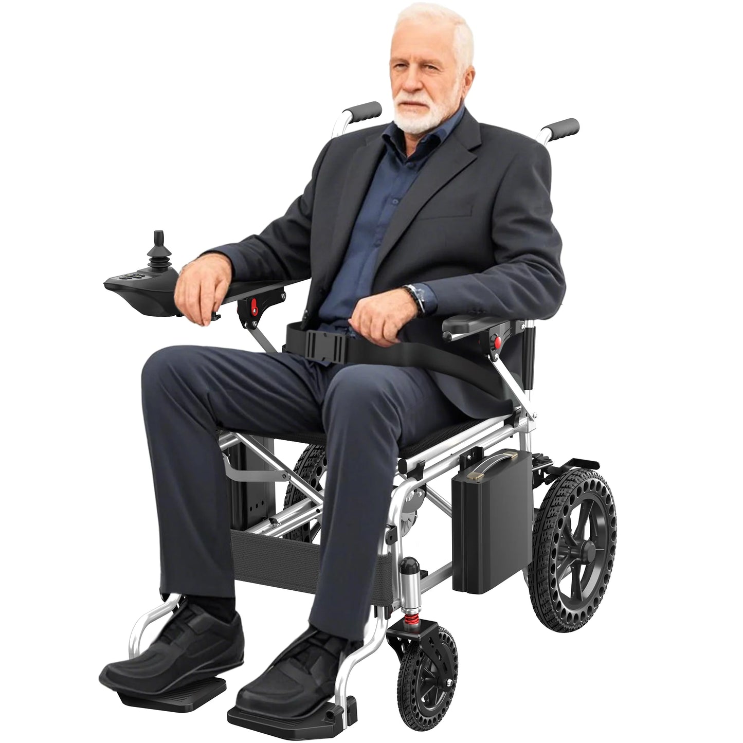 Portable Electric Wheelchair Lightweight Foldable for Adults Seniors